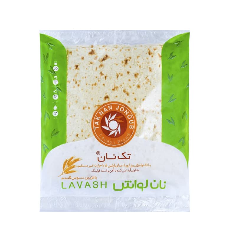 نان لواش سبوس دار تک نان