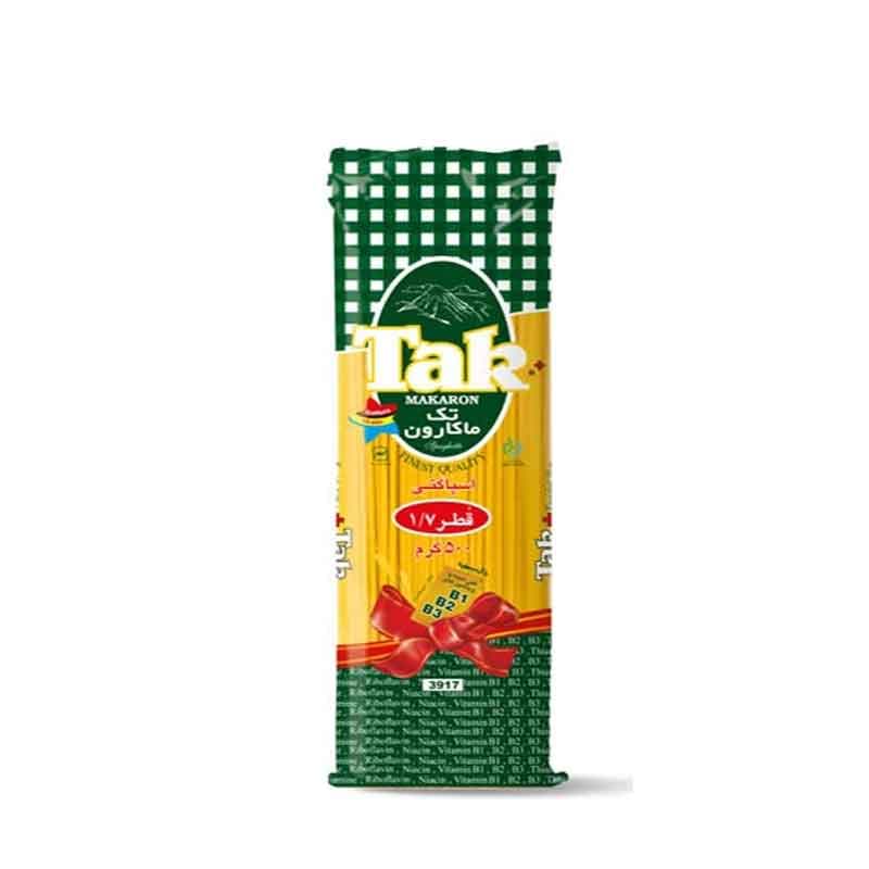 ماکارونی تک ماکارون قطر1.7 وزن 500 گرم