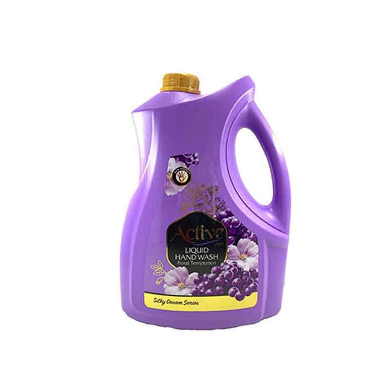 مایع دستشویی اکتیو مدل رویای ابریشمی  رنگ بنفش وزن 3750 گرم