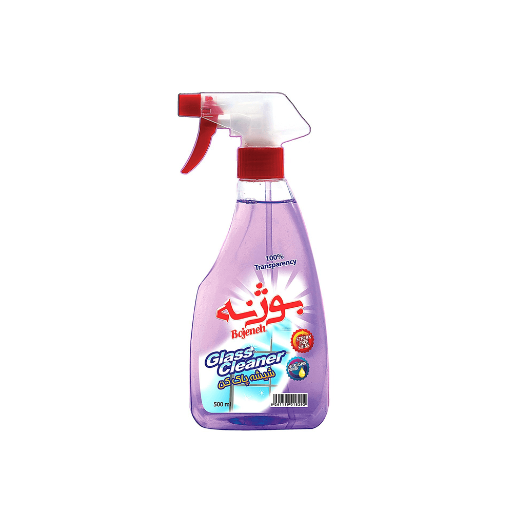 اسپری شیشه پاک کن بنفش 500 میلی لیتر بوژنه