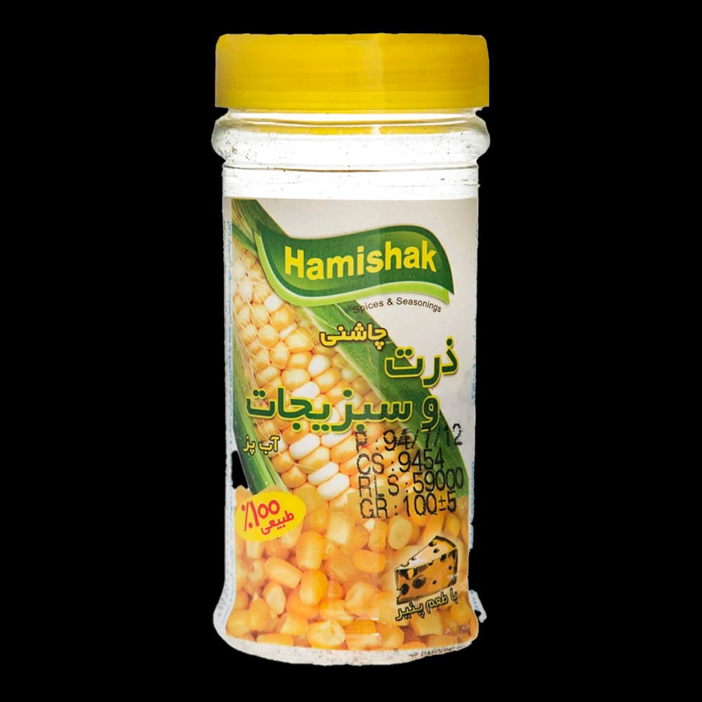 چاشنی ذرت و سبزیجات 100گرم همیشک