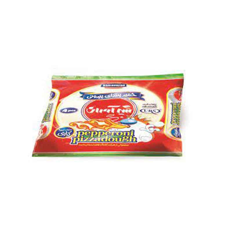 خمیر پیتزا پپرونی شیرآوران با طعم ادویه کاری وزن 460 گرم