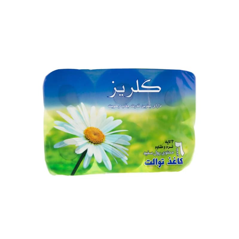 دستمال توالت گلریز 6 رول