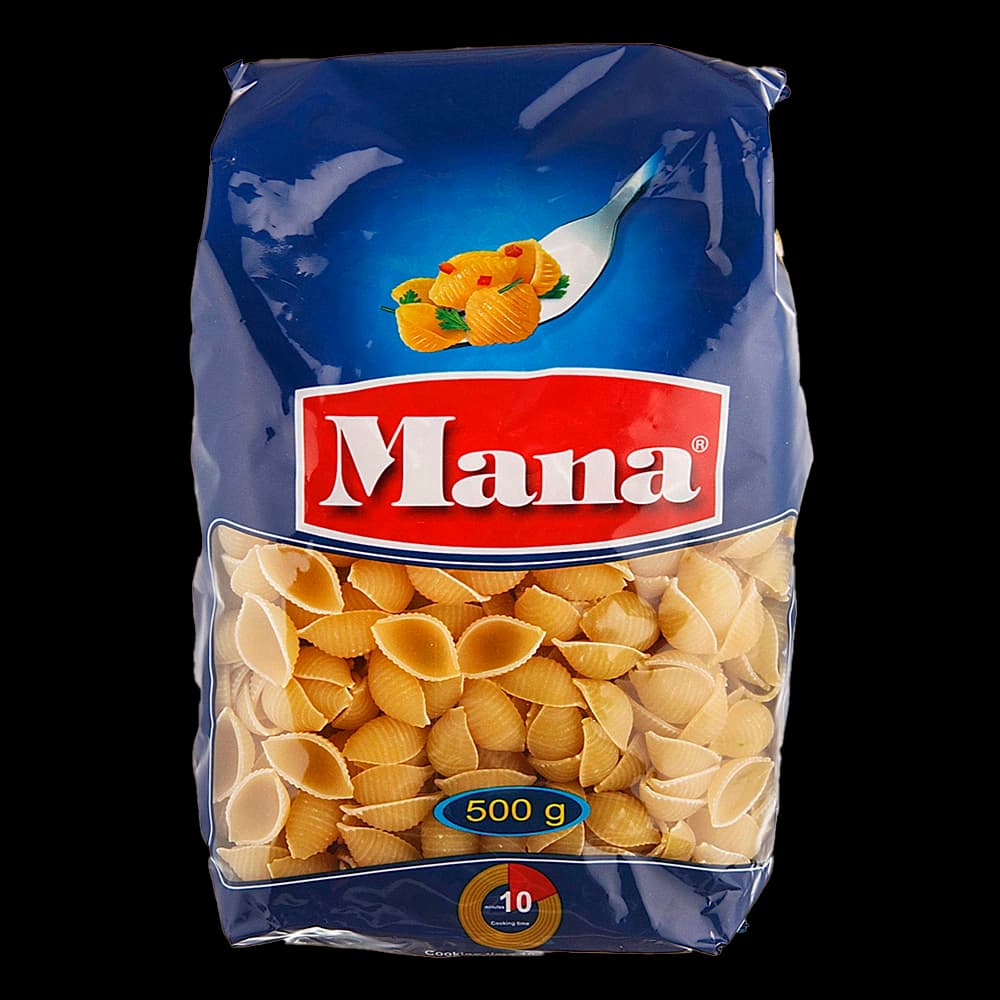 پاستا گوش ماهی كوچک 500 گ  مانا