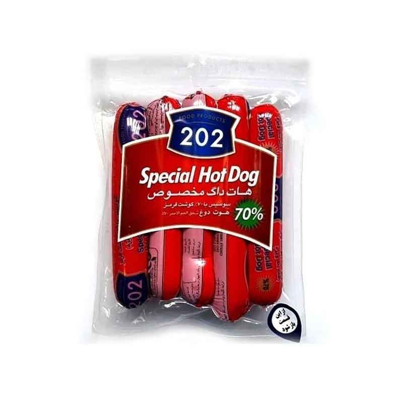 سوسیس هات داگ مخصوص 202 (70%) وزن 420 گرم