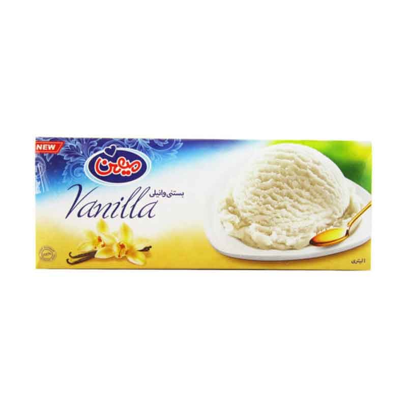 بستنی وانیلی میهن حجم 1 لیتر