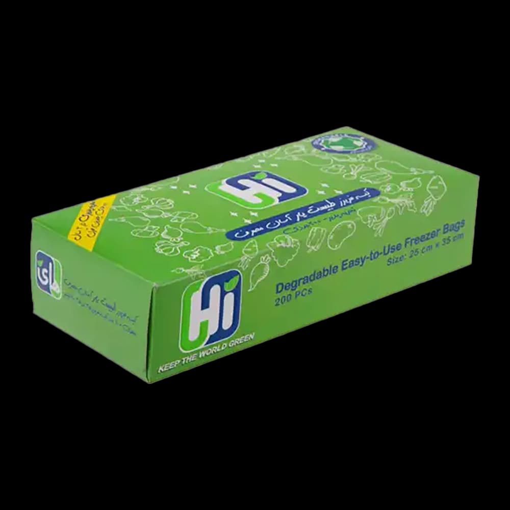 کیسه فریزر 25*35 تجزیه پذیر 200 عددی های
