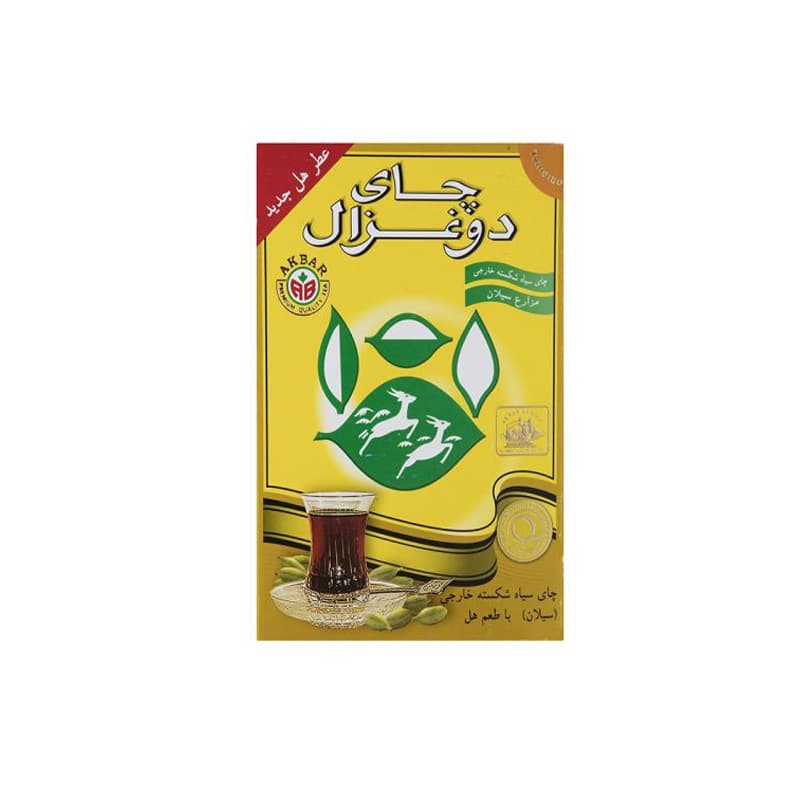 چای با طعم هل 500 گرم دو غزال