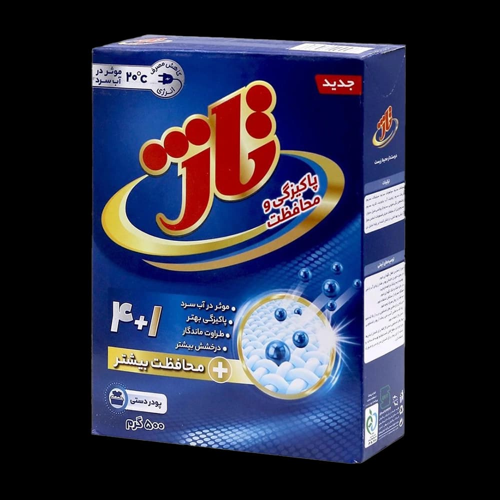 پودر دستی 4 در 1 موثر در آب سرد 600  گرم تاژ