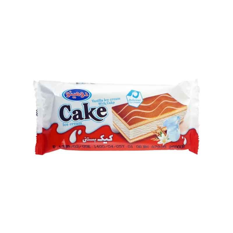 کیک بستنی وانیلی دومینو وزن 85 گرم