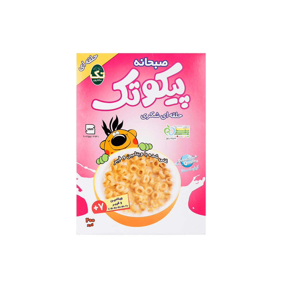 صبحانه حلقه ای شکری پیکوتک 200گرم
