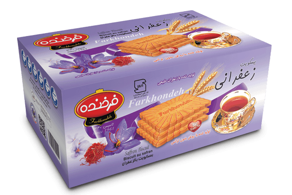 بیسکوییت زعفرانی 1000گرمی فرخنده