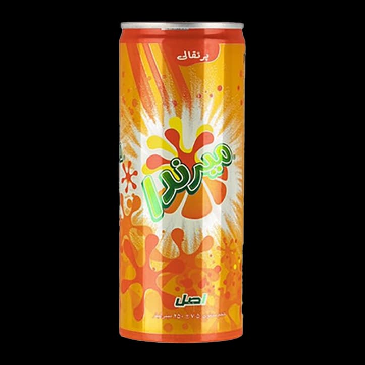 نوشابه گازدار قوطی 250 میل میرندا