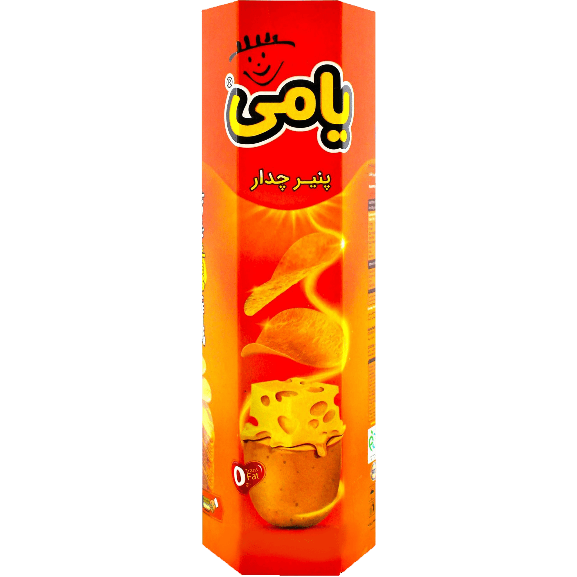 چیپس قوطی 90 گ پنیر چدار یامی