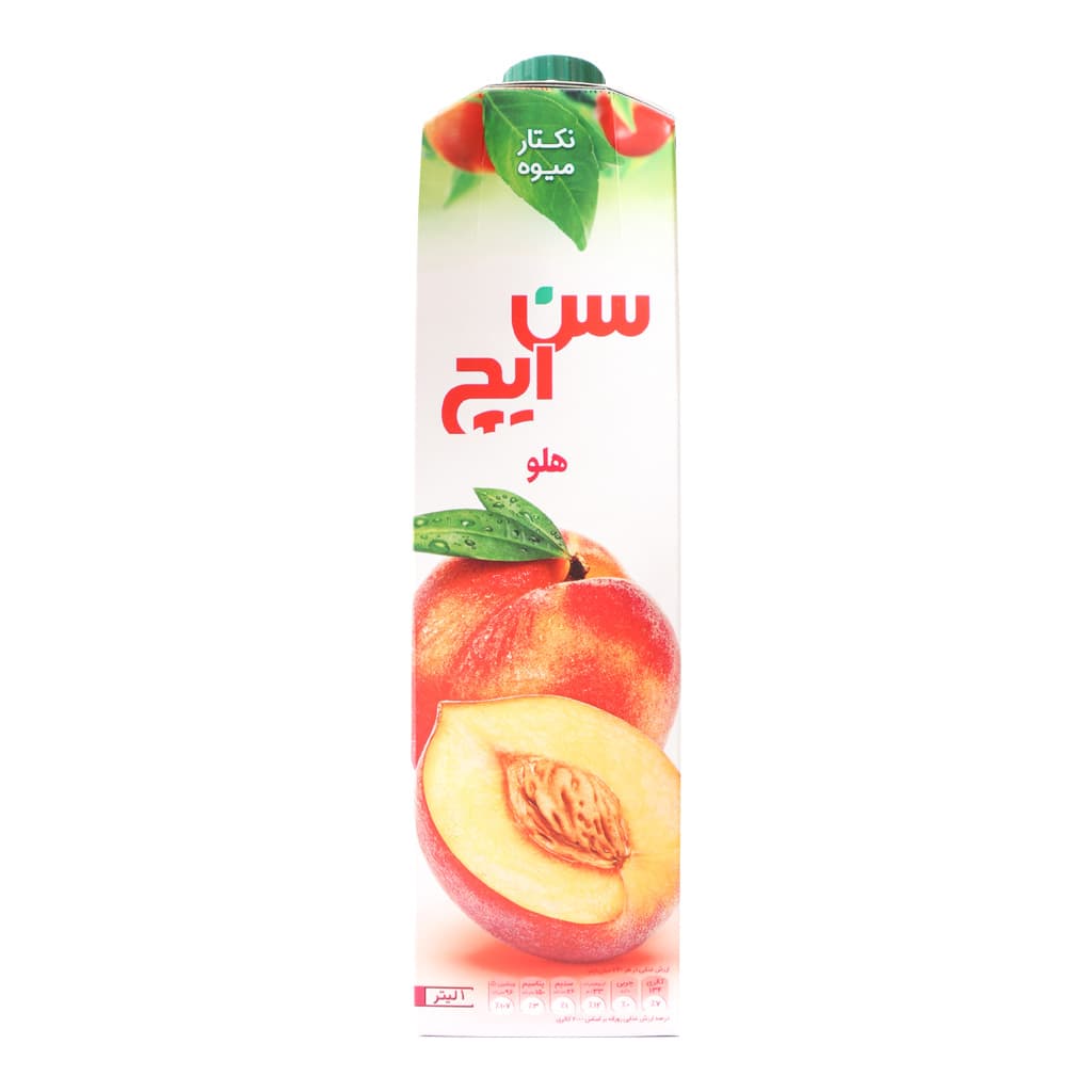 آب هلو سن ایچ حجم 1 لیتر