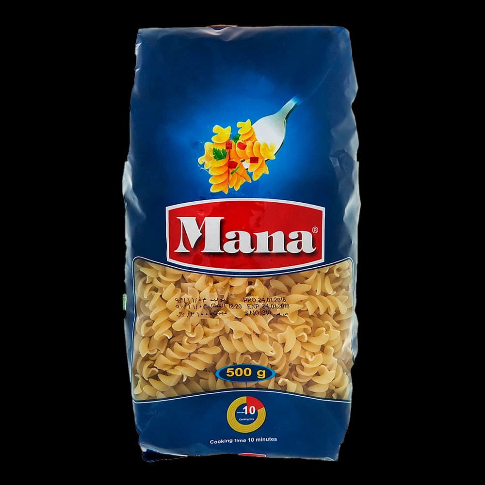 پاستا روتینی کوچک 500 گ مانا