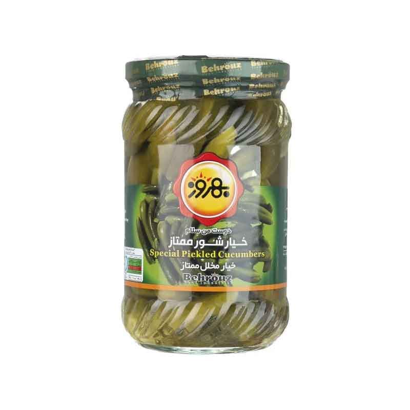 خیارشور سوپرویژه بهروز وزن 660 گرم
