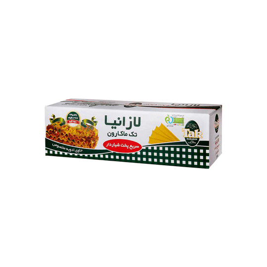 لازانیا شیار دار 250 گرمی تک ماکارون