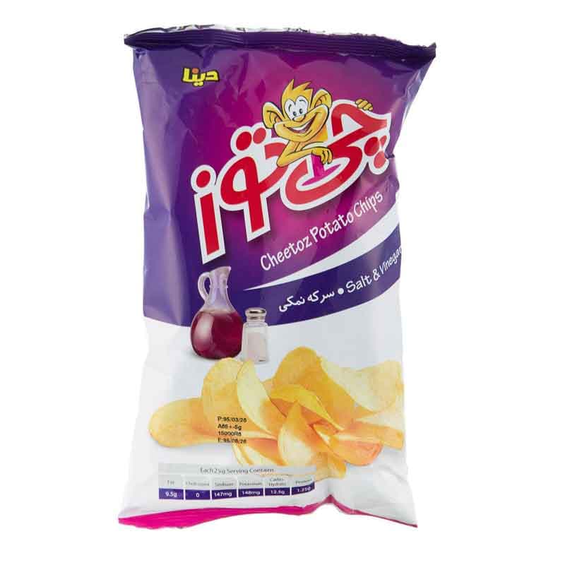 چیپس چی توز طعم سرکه ای وزن 60 گرم