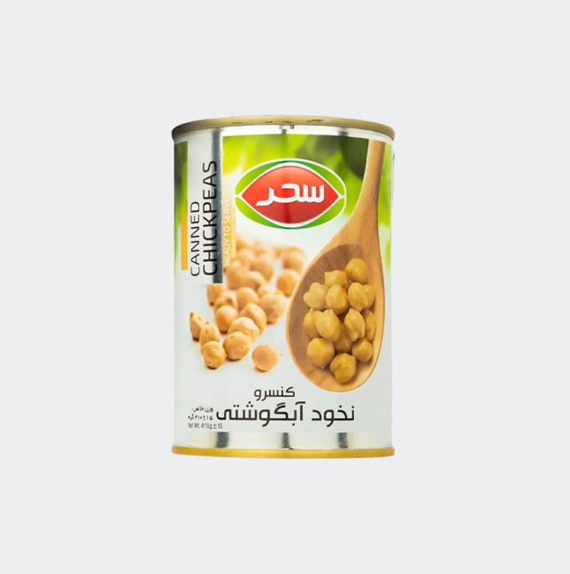 کنسرونخود 410 گرمی سحر