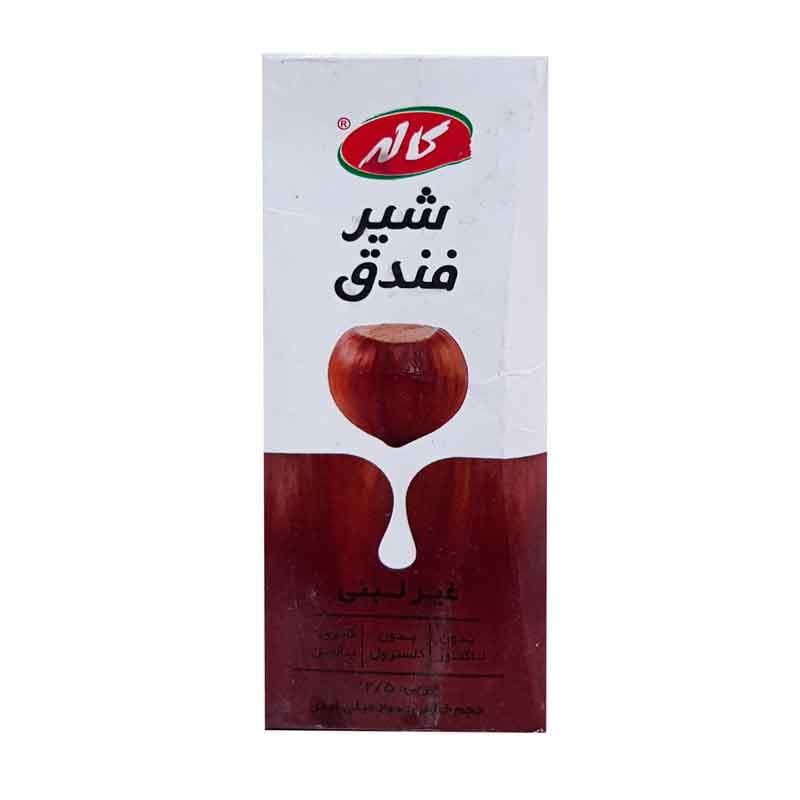 شیر غیر لبنی فندق کاله حجم 200 میلی لیتر