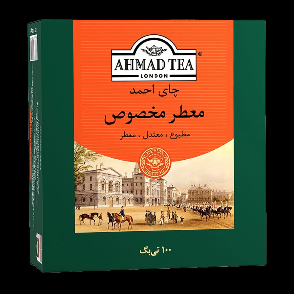 چای سیاه معطر مخصوص کیسه ای 100 عددی احمد