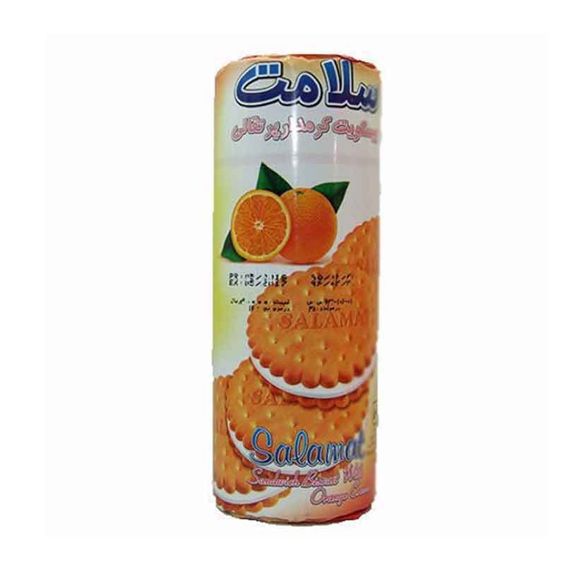 بیسکوییت کرمدار سلامت طعم پرتقالی وزن 400 گرم