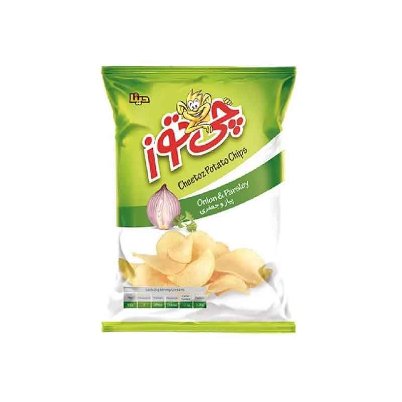 چیپس چی توز طعم پیاز و جعفری وزن 65 گرم