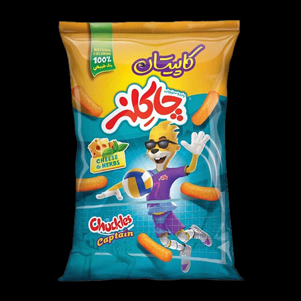 اسنک پنير و سبزيجات كاپيتان 65 گرم چاكلز