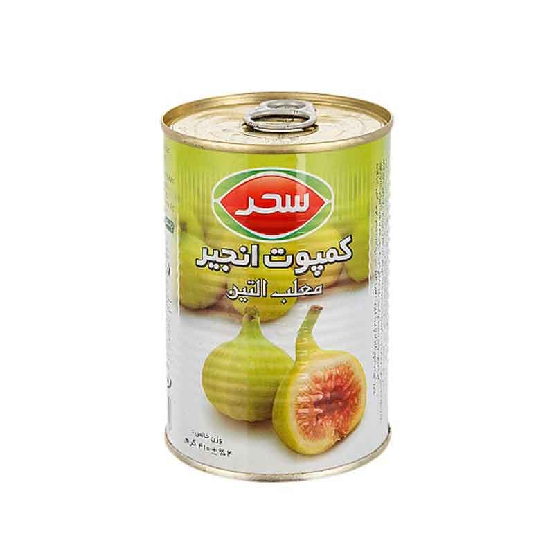 کمپوت انجیر قوطی سحر وزن 410 گرم