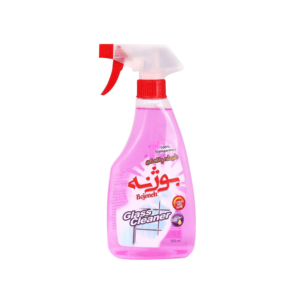 اسپری شیشه پاک کننده صورتی 500 میلی لیتر بوژنه