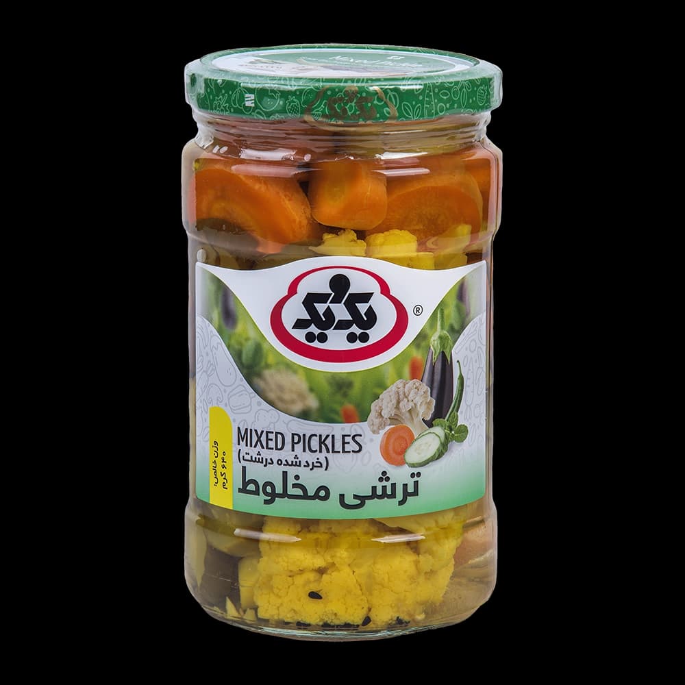 ترشی مخلوط درشت 640 گرم یک و یک