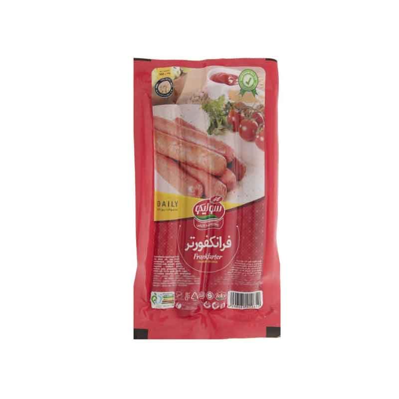 سوسیس فرانکفورتر 70 درصد گوشت سولیکو وزن 300 گرم