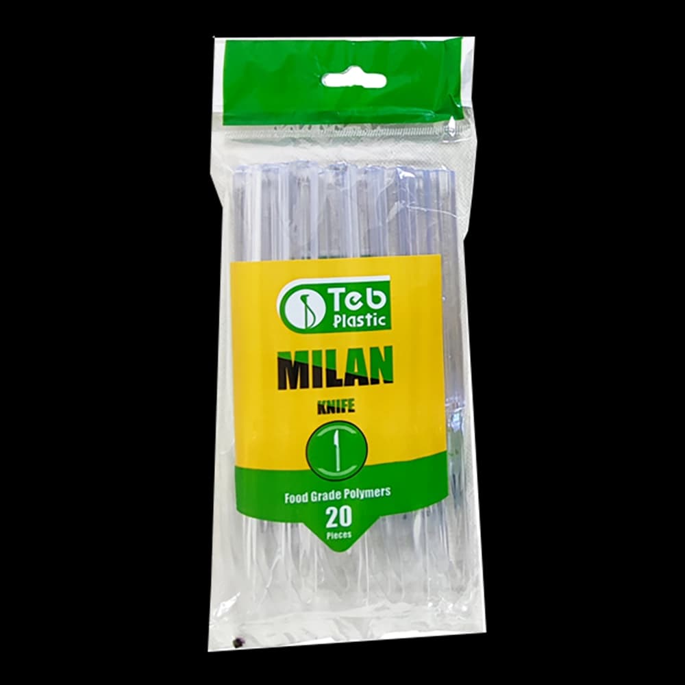 چاقو میلان 20 عددی طب پلاستیک