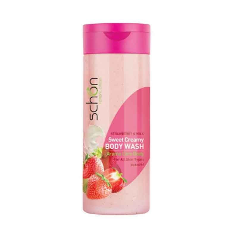 شامپو بدن شون مدل Strawberry And Milk حجم 300 میلی لیتر