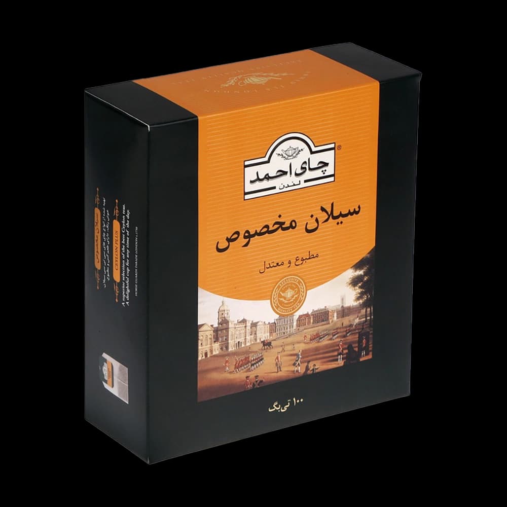 چای سياه سيلان مخصوص كيسه ای 100 عددی احمد