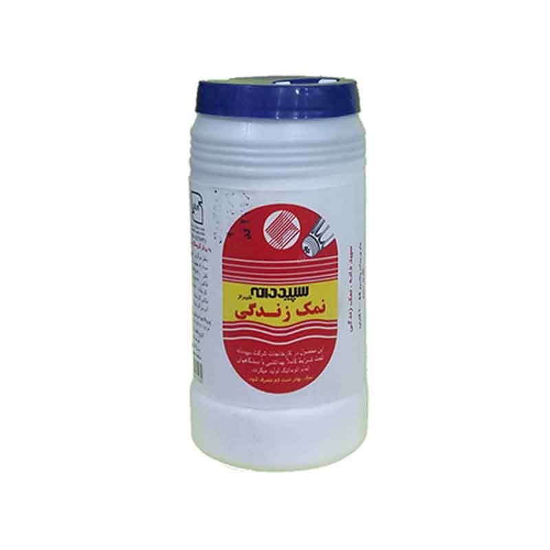 نمک قوطی سپیددانه وزن 600 گرم