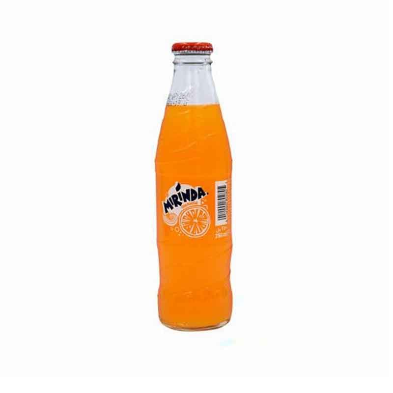نوشابه شیشه ای اصل میرندا حجم 250 میلی لیتر