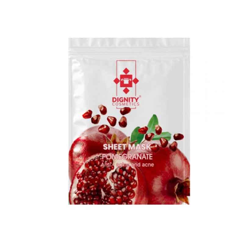 ماسک صورت دیگنیتی مدل نقابی حاوی انار وزن 25 گرم