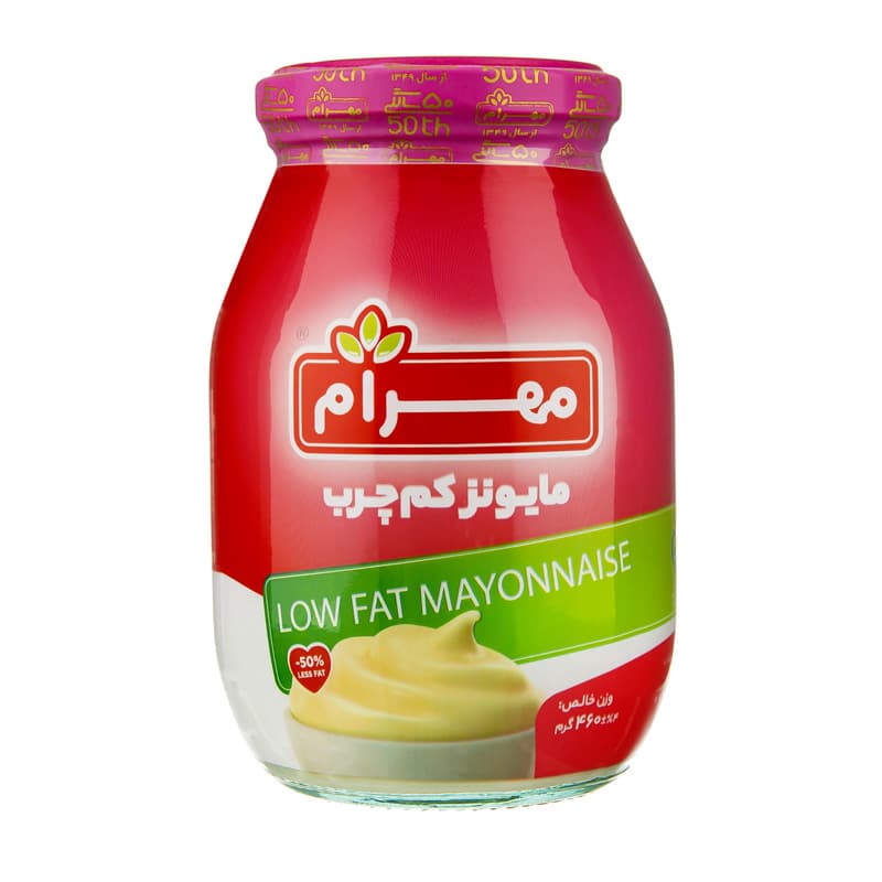 سس مایونز کم چرب مهرام وزن 460 گرم