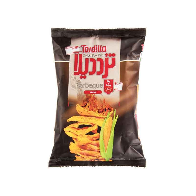چیپس تردیلا  طعم ذرت تنوری وزن 80 گرم