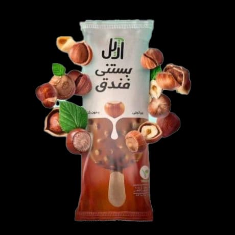 بستنی غیرلبنی فندق بدون شکر  95 گرم آژیل