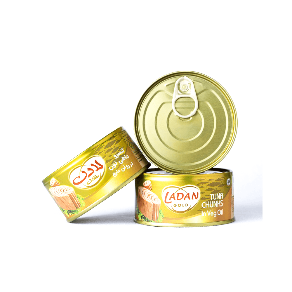 کنسرو ماهی تون در روغن گیاهی 150گرم لادن طلایی