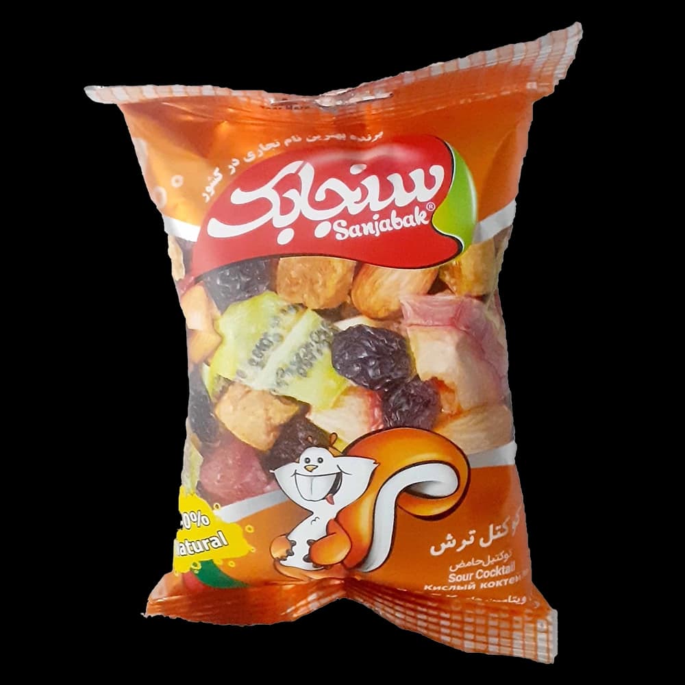 آجیل مخلوط ترش 70 گرم سنجابک