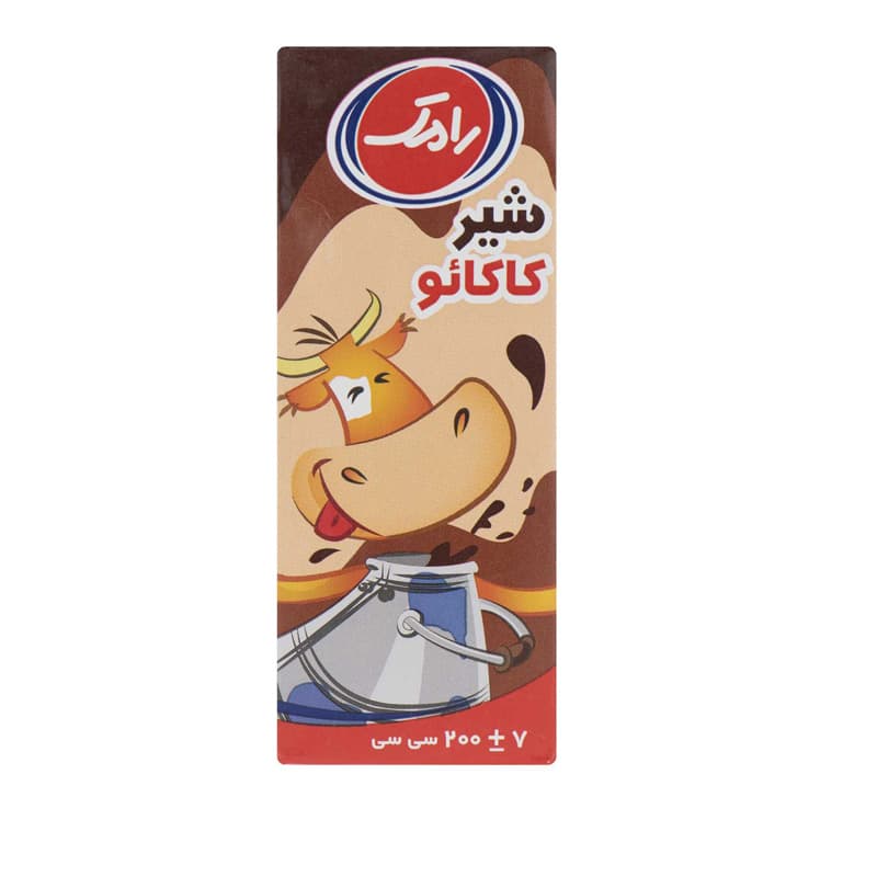 شیر کاکایو پاکتی رامک حجم 200 میلی لیتر