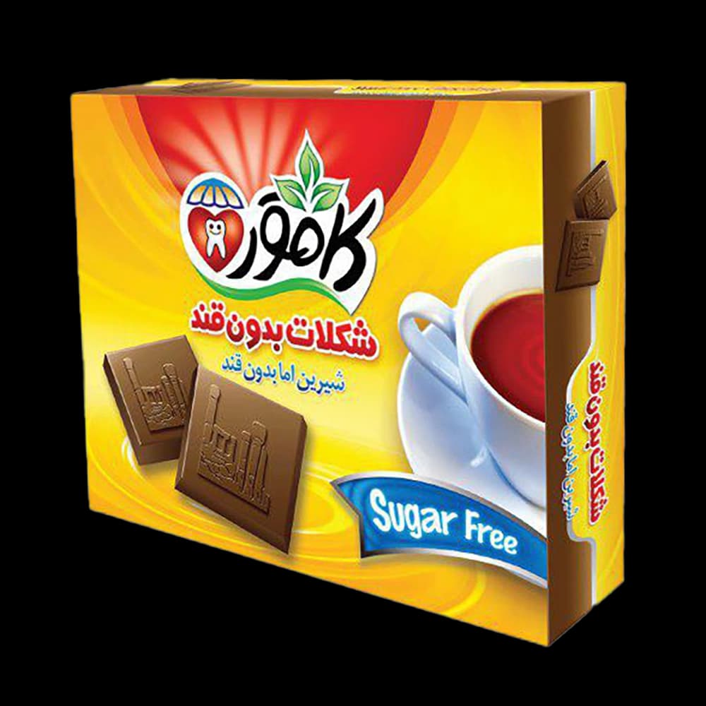 شکلات بدون قند فانتزی 170گ کامور
