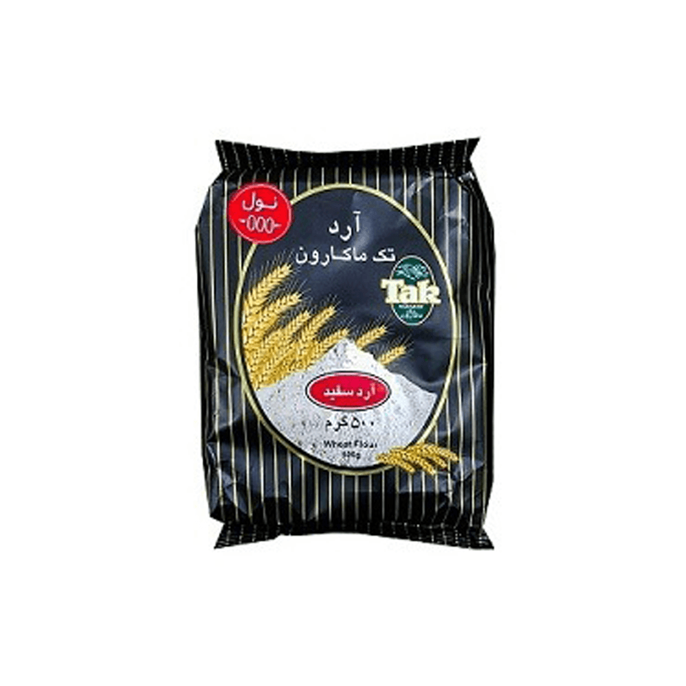 آرد سفید تک ماکارون وزن 500 گرم
