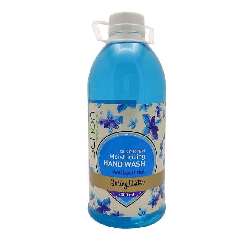 مایع دستشویی شفاف آنتی باکتریال شون مدل Spring Water رنگ آبی شون حجم 2000 میلی لیتر
