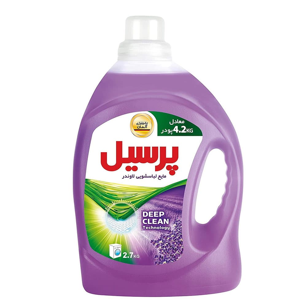 مايع لباسشويی دستی ديپ كلين 2700 گرم پرسيل با رایحه لوندر