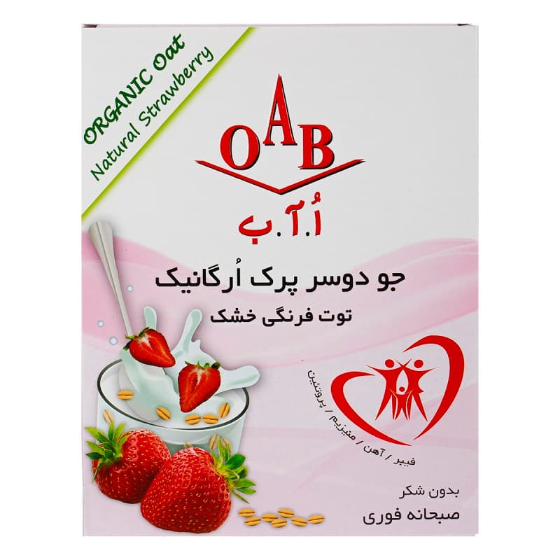 جو دوسر پرک با توت فرنگی خشک 200 گ اُ.آ.ب